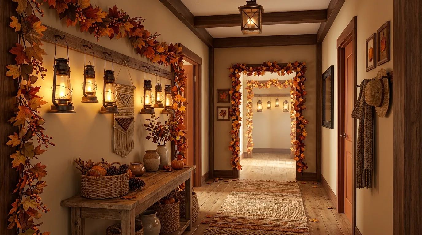 Use richer bedding to make bedrooms feel more seasonal inspiration for a fall home interior.